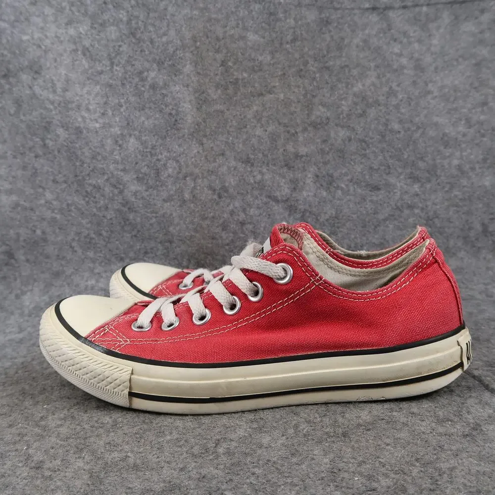 Converse Shoes Womens 6.5 Sneakers Chuck Taylor All Star Canvas Red Lace Up Low - Picture 4 of 12